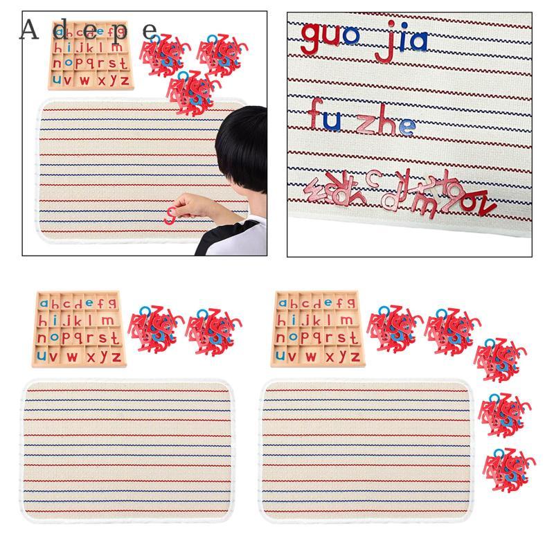[Adepe] Movable Alphabet Montessori Wooden Letters with Box Letter Mats ...
