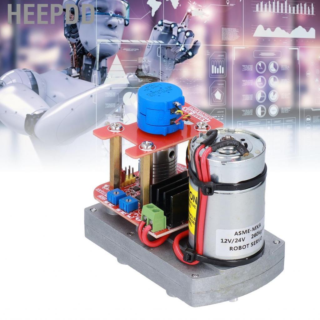 HEEPDD Robot Servo High Power Support DC 12V/24V 3600 Degree 10 Circle ...