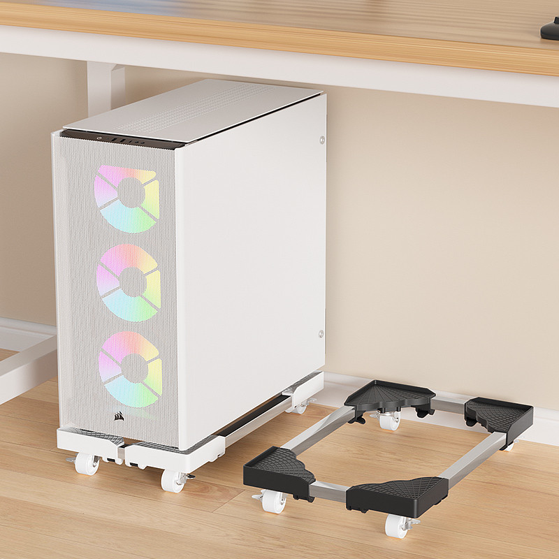 Computer Host Mobile Bracket: Length & Width Adjustable, With Swivel ...