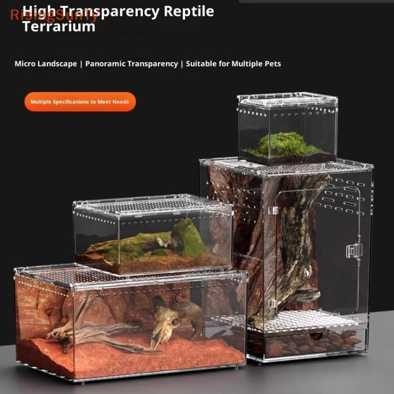 [RisingSunTy] Reptile Breeding Box Lizard Kennel Amphibian Terrarium ...