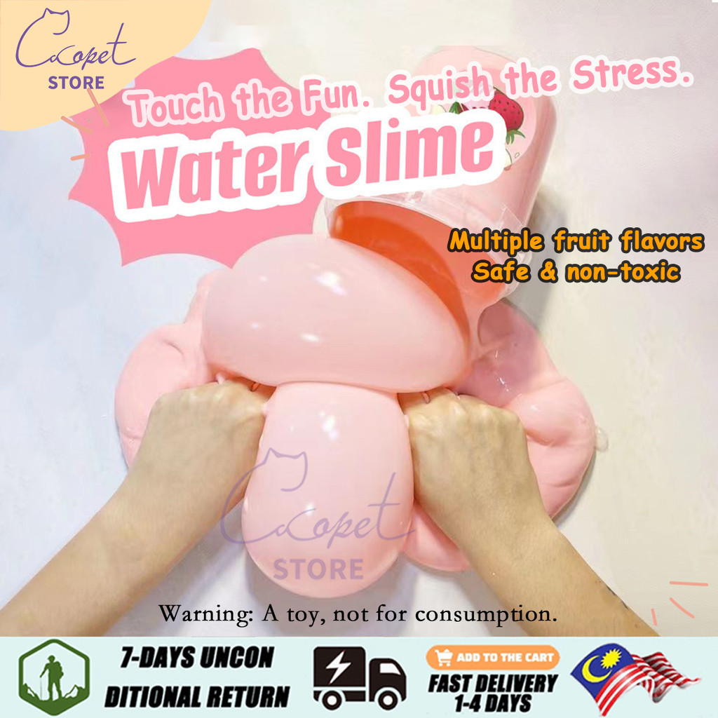 【Ready Stock】Slime Pressing Toy Silicone Non-stick Hands Fake Water ...