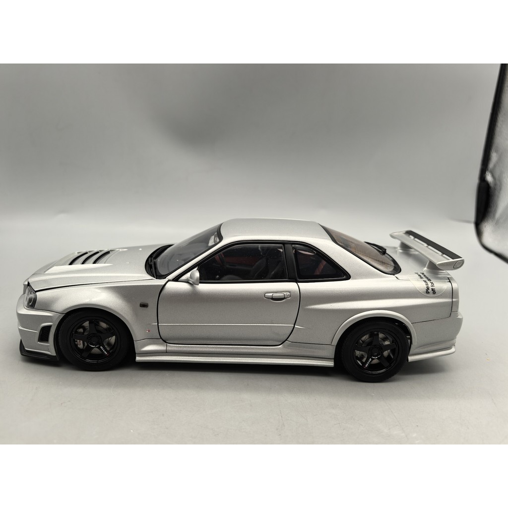 AUTOart AUTOart 1/18NISMO R34 GT-R Z-TUNE Z2 (Silver) Measure Alloy Car ...