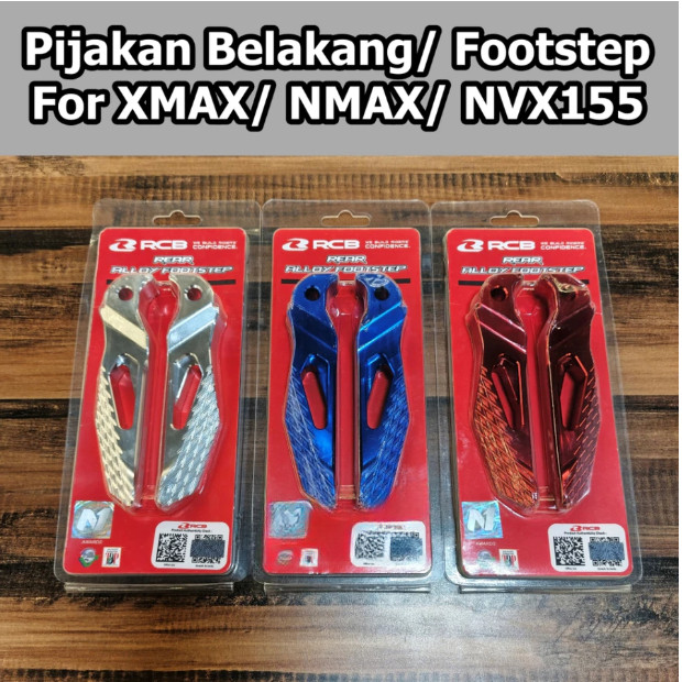 REAR FOOTSTEP RCB NMAX 155 Old New Turbo alpha AEROX XMAX Old New ...