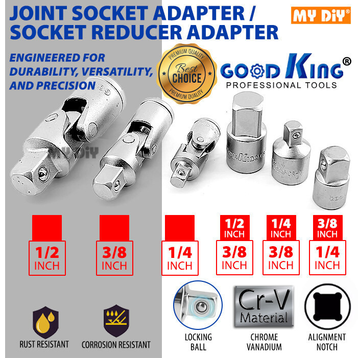 GOOD KING CRV Universal Joint Socket Adapter / Socket Reducer Adapter ...