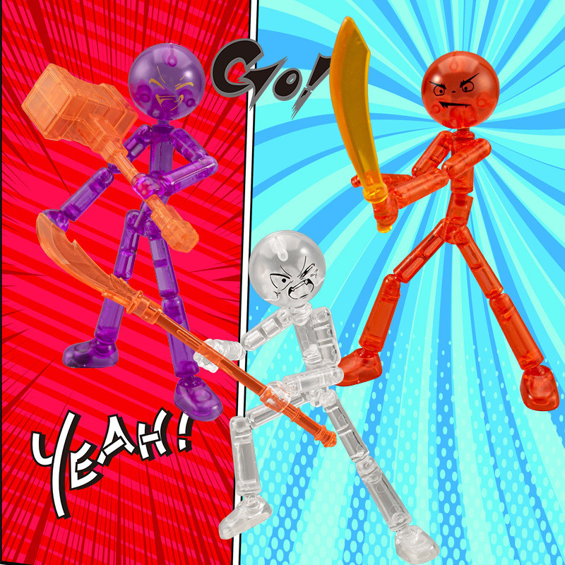 Stickman assembled building blocks cool rampage fi Matchman assembled ...