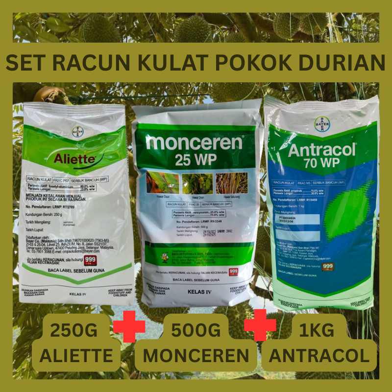 [1 Set ] Aliette 250g + Antracol 70WG 1kg + Monceren 500g set Fungicide ...