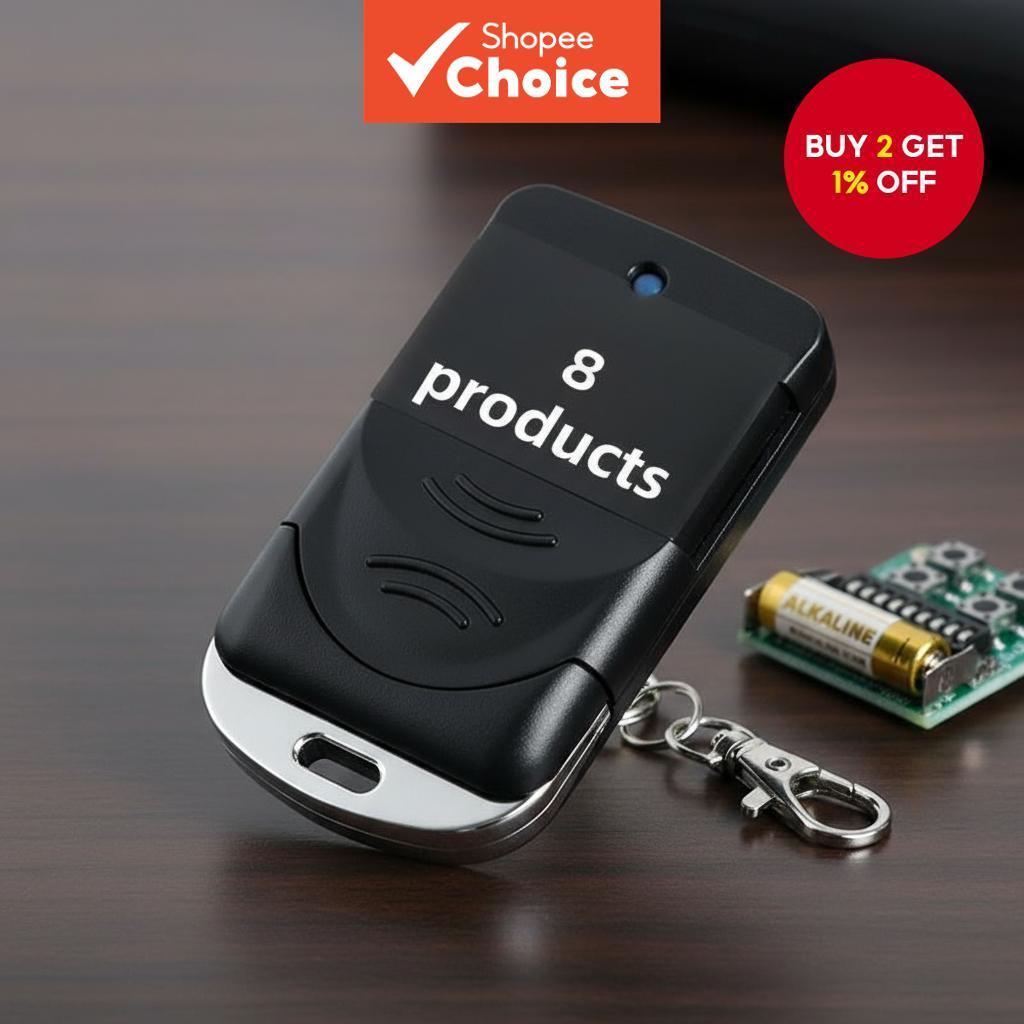 433MHz Universal Remote Control for Electric Roller Shutter Garage Gate ...
