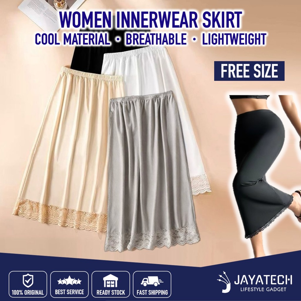 WOMEN INNERWEAR LONG SKIRT MUSLIMAH INNERWEAR KAIN DALAM PEREMPUAN ...
