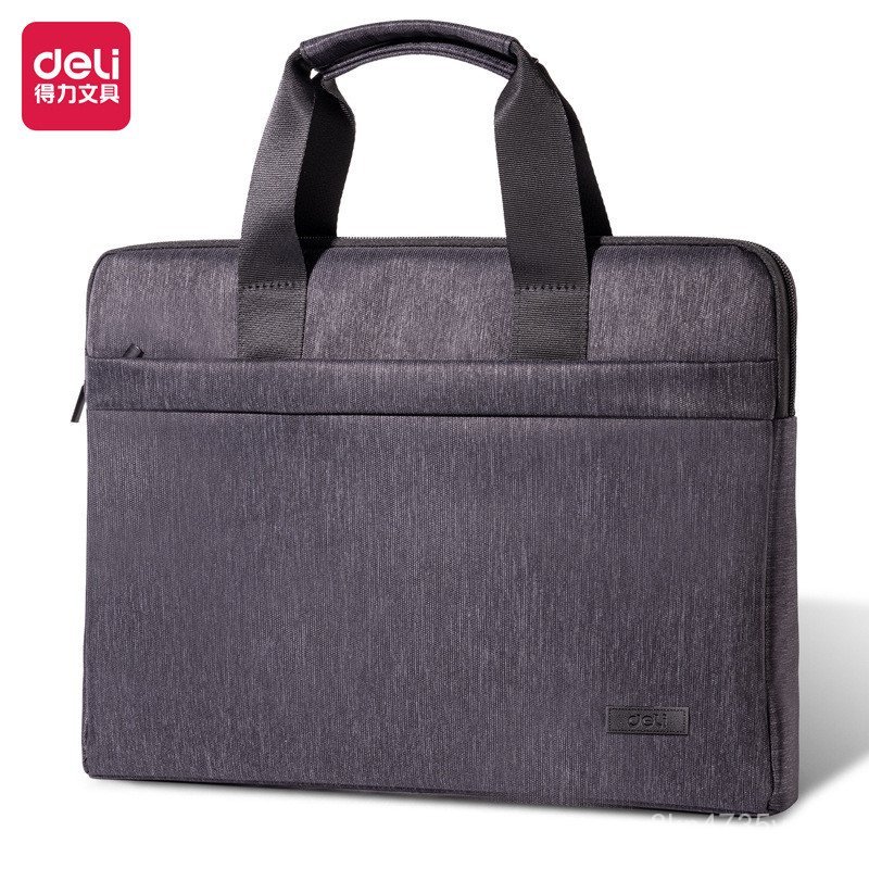 Deli BG100-45 Segitiga Beg Tangan Perniagaan Zip Beg Komputer Riba Beg ...