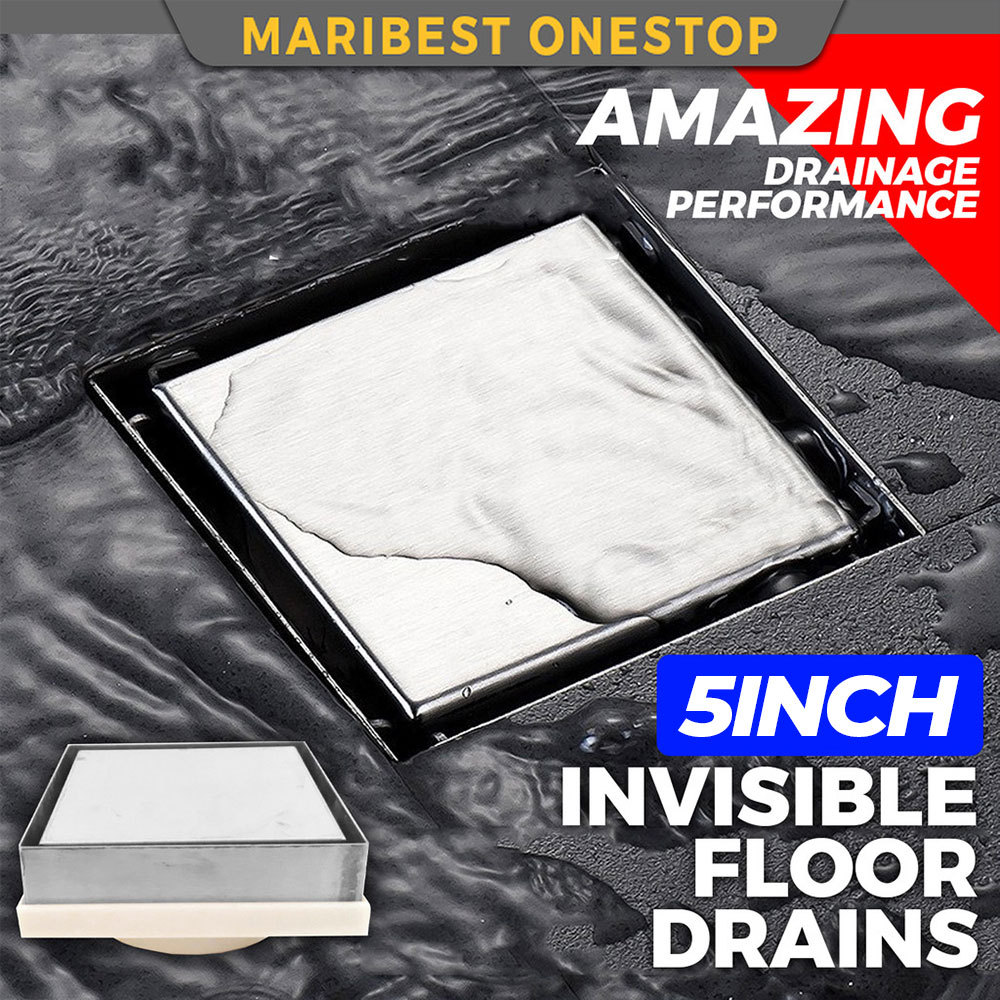 130cm x 130cm Stainless Steel Floor Trap Anti Cockroach Tile Insert ...