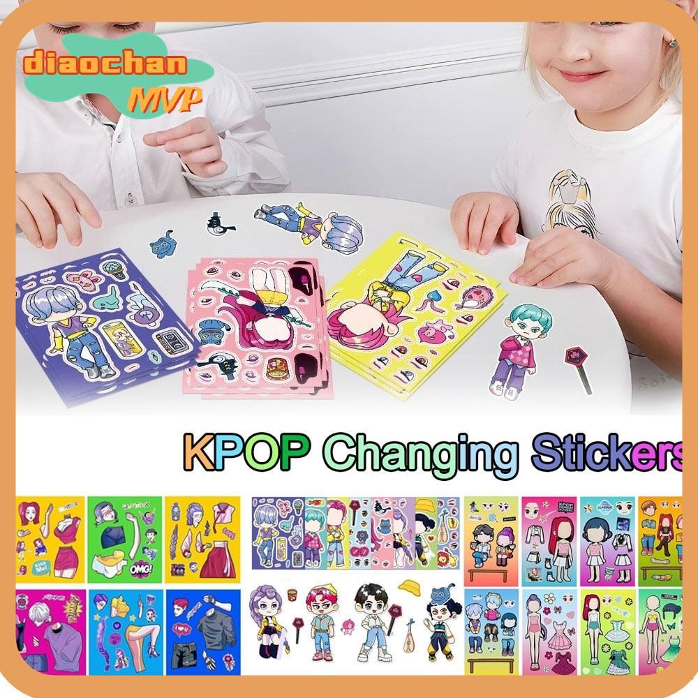 DIACHAMY 6/8Pcs KPop Demon Hunters Stickers, Mira Zoey Rumi Cosplay ...