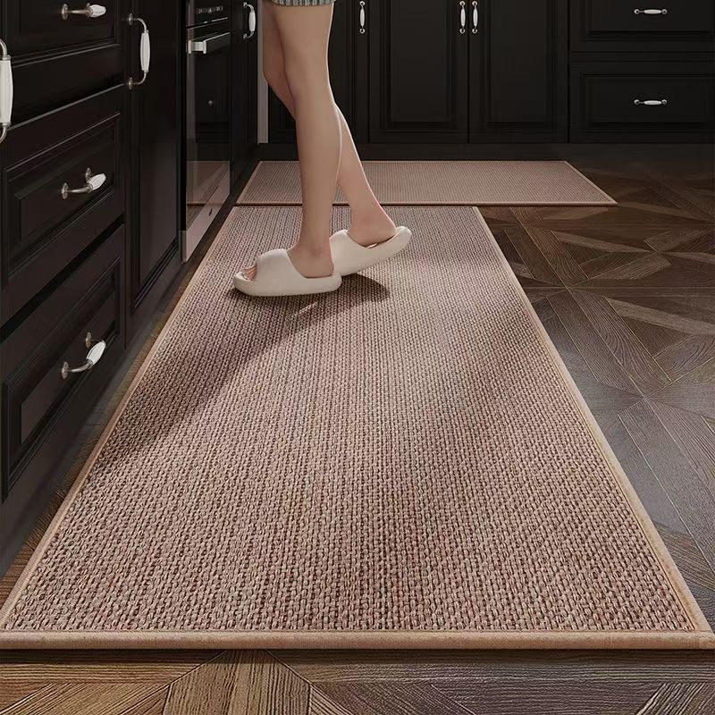 Kitchen floor mat, Kitchen Foot Mat linen woven carpet, anti-slip ...