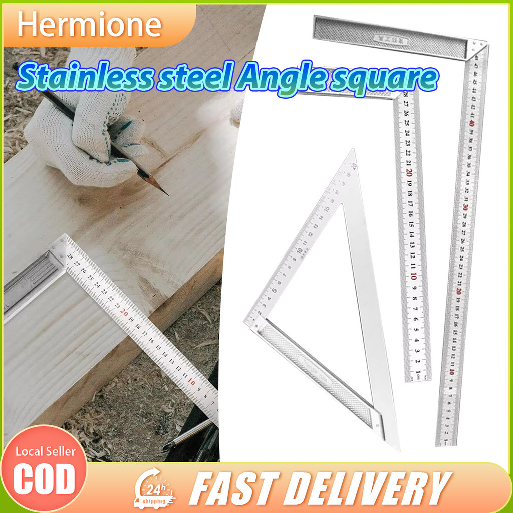 Thickened Stainless steel angle ruler 30/50/20cm Ruler Right Angle ...