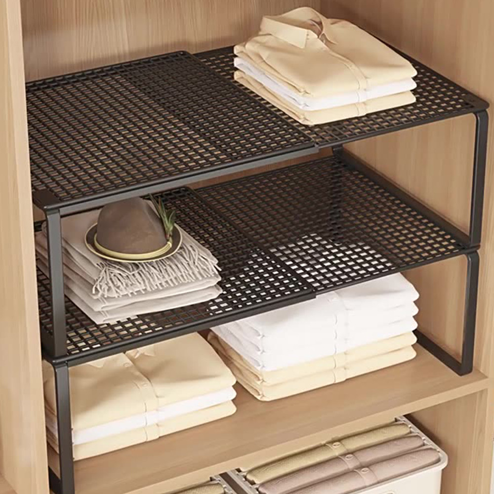 SOUL HAND Scalable wardrobe storage rack cabinet pull-out partition ...
