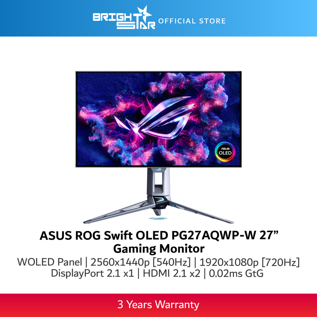 ASUS ROG Swift OLED PG27AQWP-W 27" Tandem OLED Gaming Monitor - QHD ...