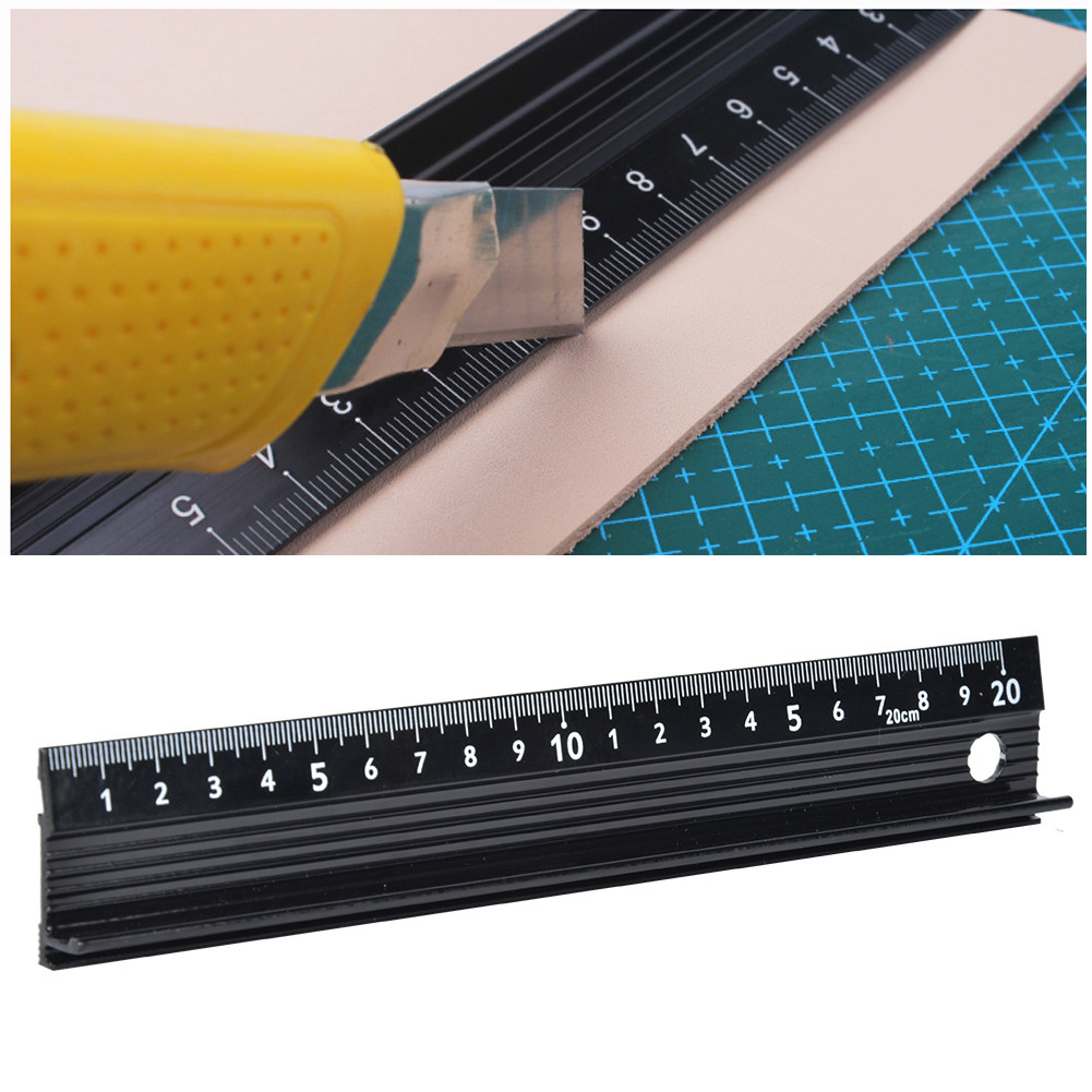Cutting Ruler Aluminum Alloy Measuring Tool for Length Measurement DIY ...