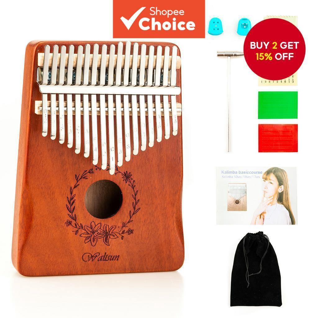 Kalimba Thumb Piano 17 Keys, Portable Mbira Finger Piano, Premium ...