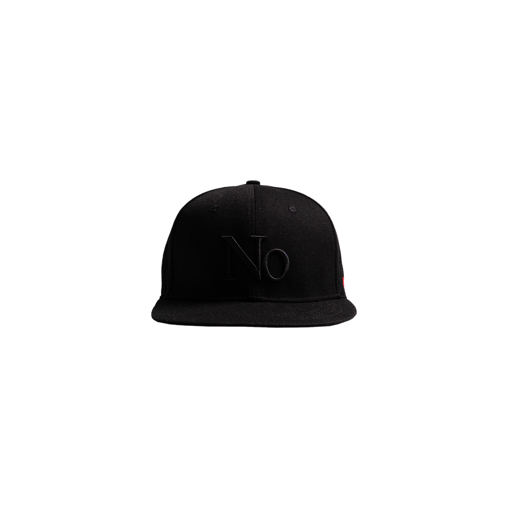 NO Snapback Cap (Black) | Shopee Malaysia