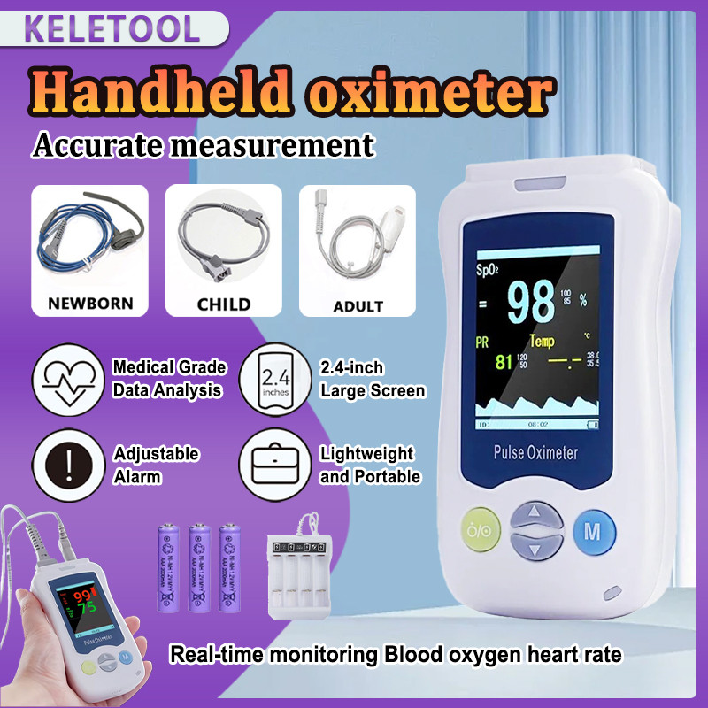 Smart Handheld Pulse Oximeter Medical Grade Digital SpO2 Monitor ...