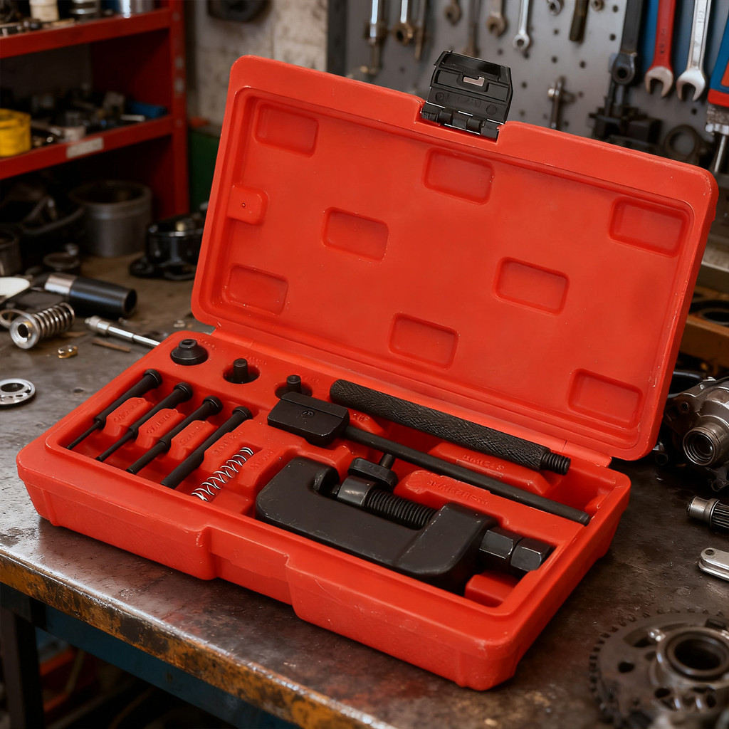 13Pcs Chain Breaker Tool Kit Cutter and Riveter Kit Motorcycle Chain ...