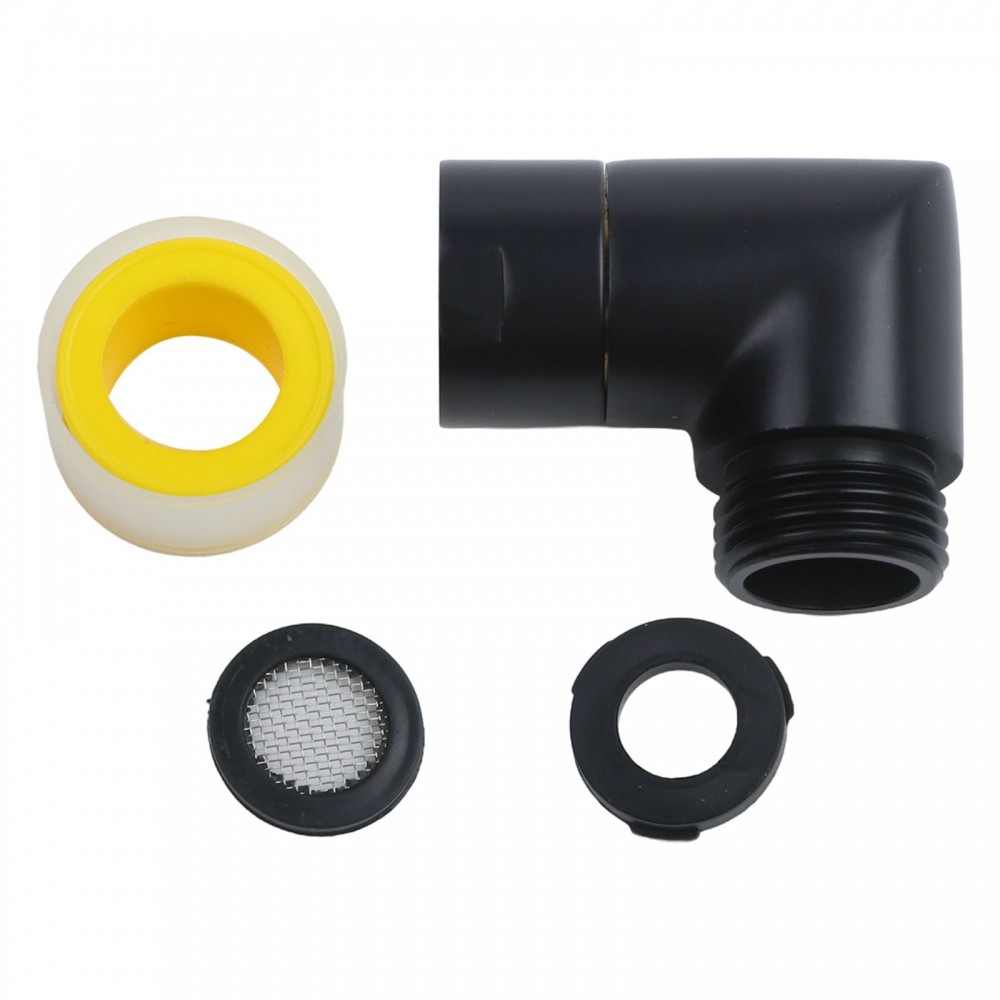 Shower Elbow Elegant Black Finish Strong Connection Angle Shower ...