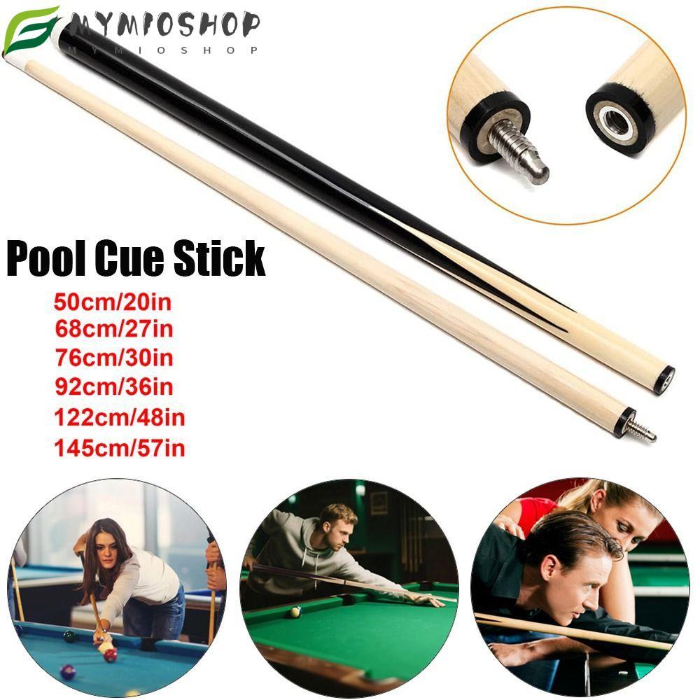 MIOSHOP Pool Cue Stick, Standard 50/68/76/92/122/145cm Billiard Cue ...