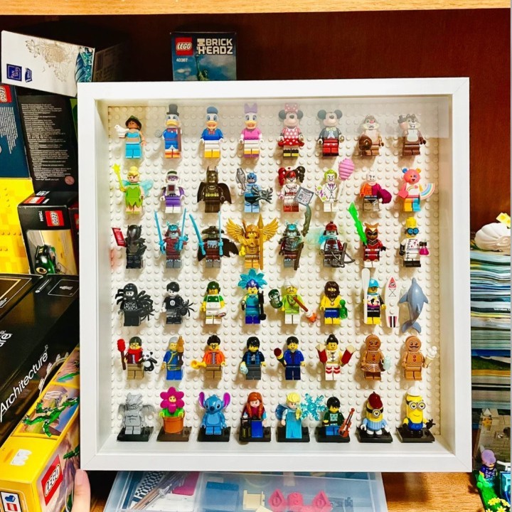 Wooden Photo Frame Hollow 2cm Building Block Minifigure Doll Doll ...