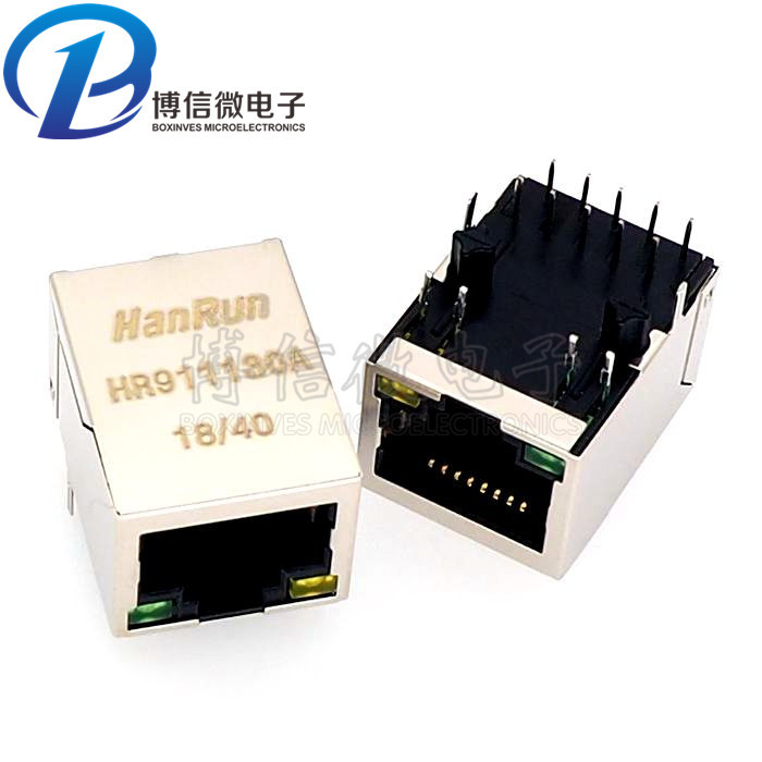 HR911130A/HY911130A HanRun Gigabit RJ45 Network Interface Socket with ...