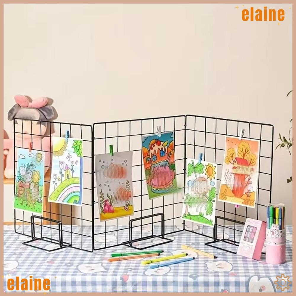 ELAINE Storage Rack, Metal Grid Frame Display Rack, Creative Grid with ...
