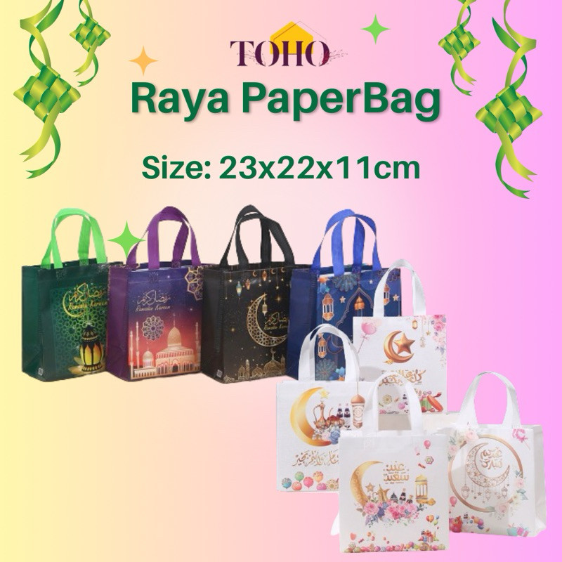 【New Stock】2026 Raya Gift bag/ Raya Paper Bag Ramadan Raya Gift Bag ...