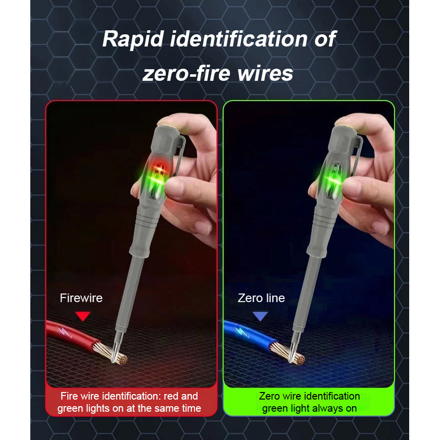 Electrician's special tester Duallamp intelligent dualpurpose testing ...