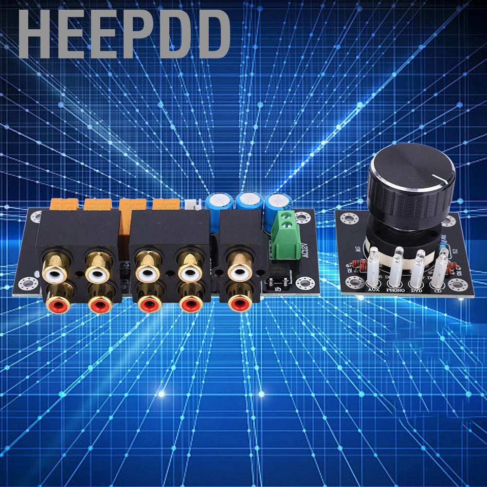 HEEPDD Marhynchus 4 Channel Relay Audio Switching Board LED Indication ...