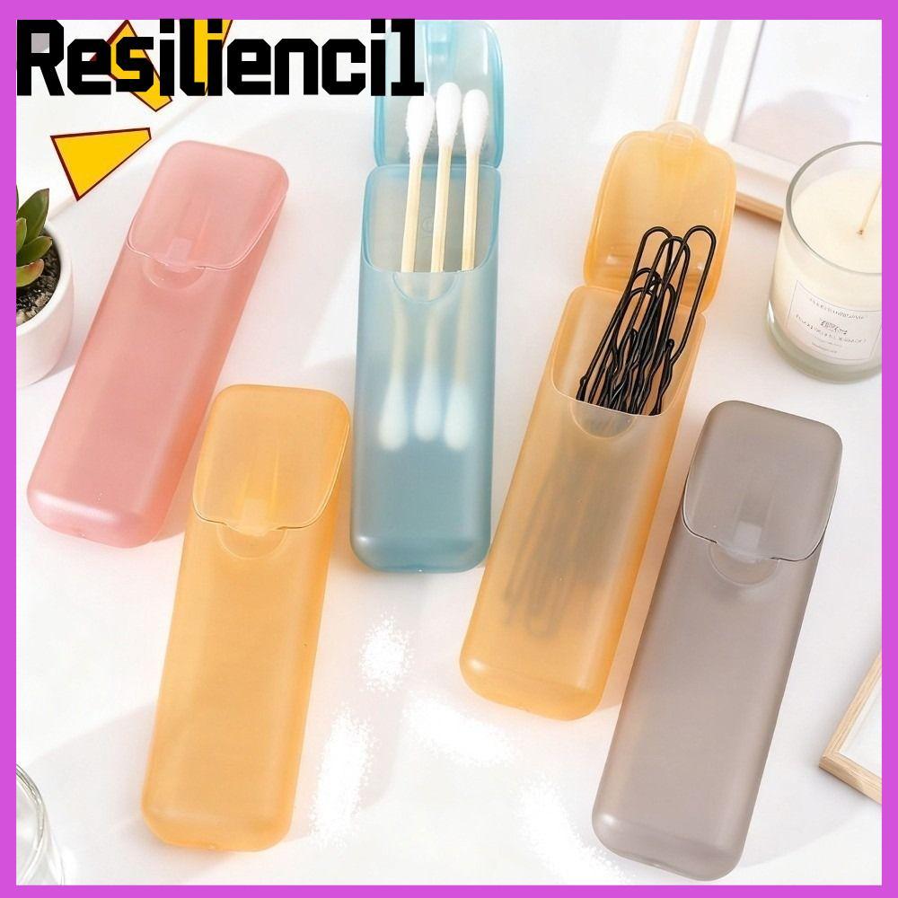 RESILIENCI1 Toothpick Box, Portable Transparent Mini Storage Boxes ...