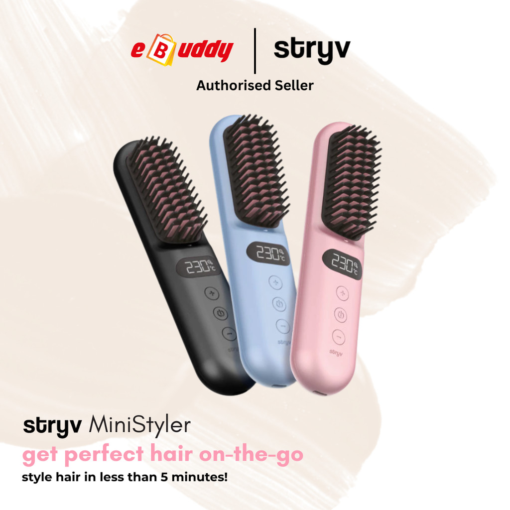 Stryv MiniStyler | Wireless Heated Comb | Anti-Frizz | Compact ...