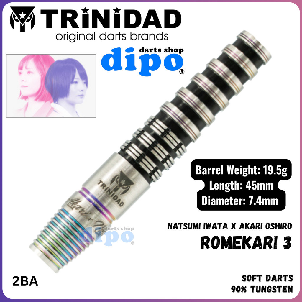 TRiNiDAD x RYU ROMEKARI 3 - TRiNiDAD x RYU Soft Darts | Shopee