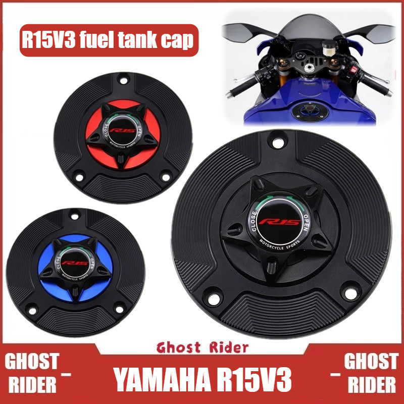 For YAMAHA R15 V3 CNC Aluminum Alloy Quick Release Fuel Tank Cap Cover ...