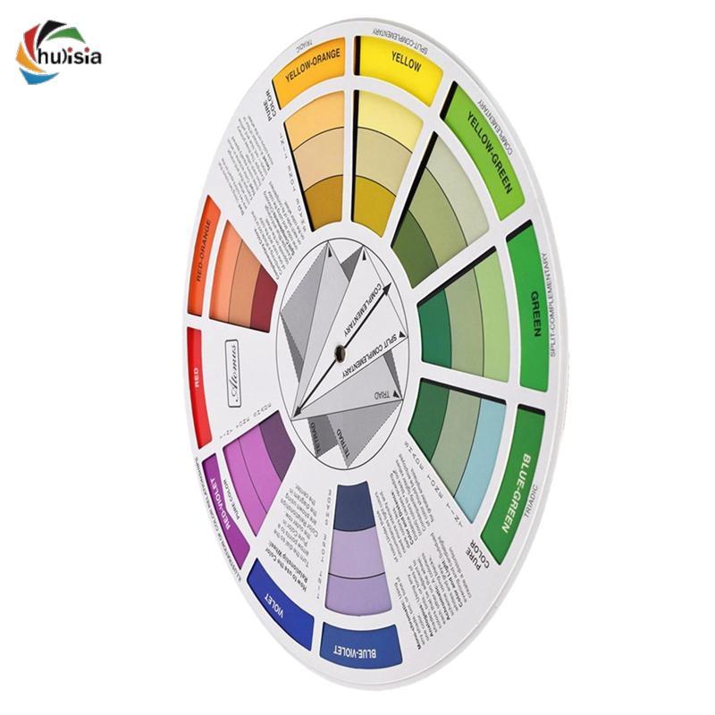 [chulisia] Artist color Wheel Paint Color Mixing Guide and Harmony ...