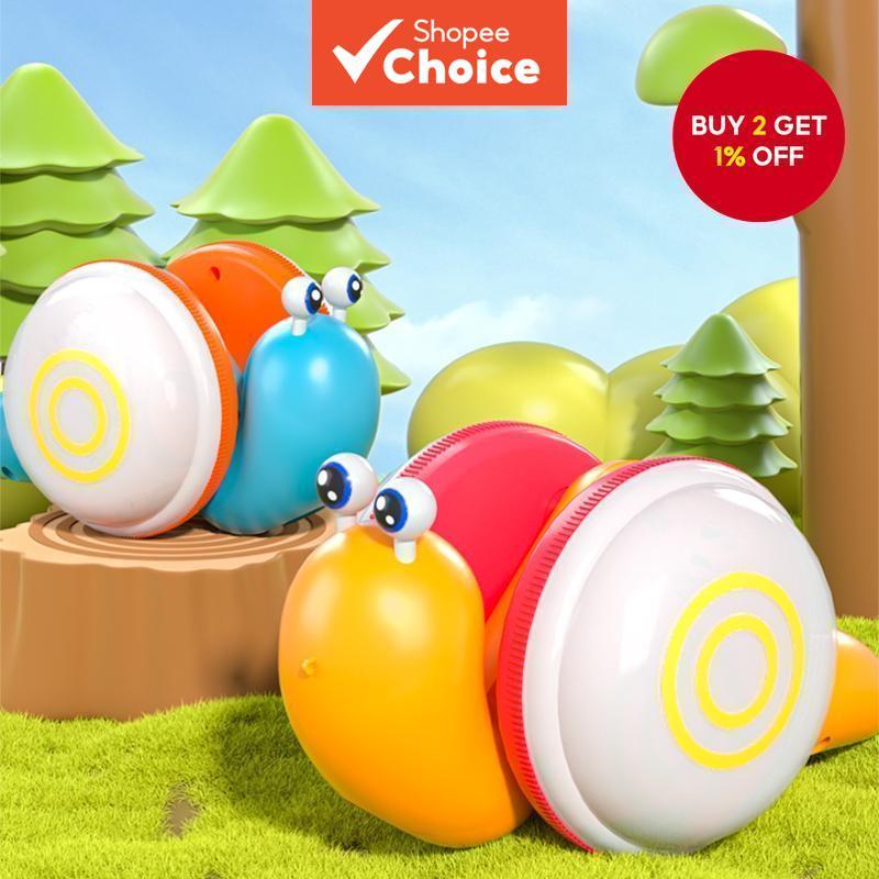 Rope Snail Baby Toy Crawling Electric Pull with Sound Light for ...