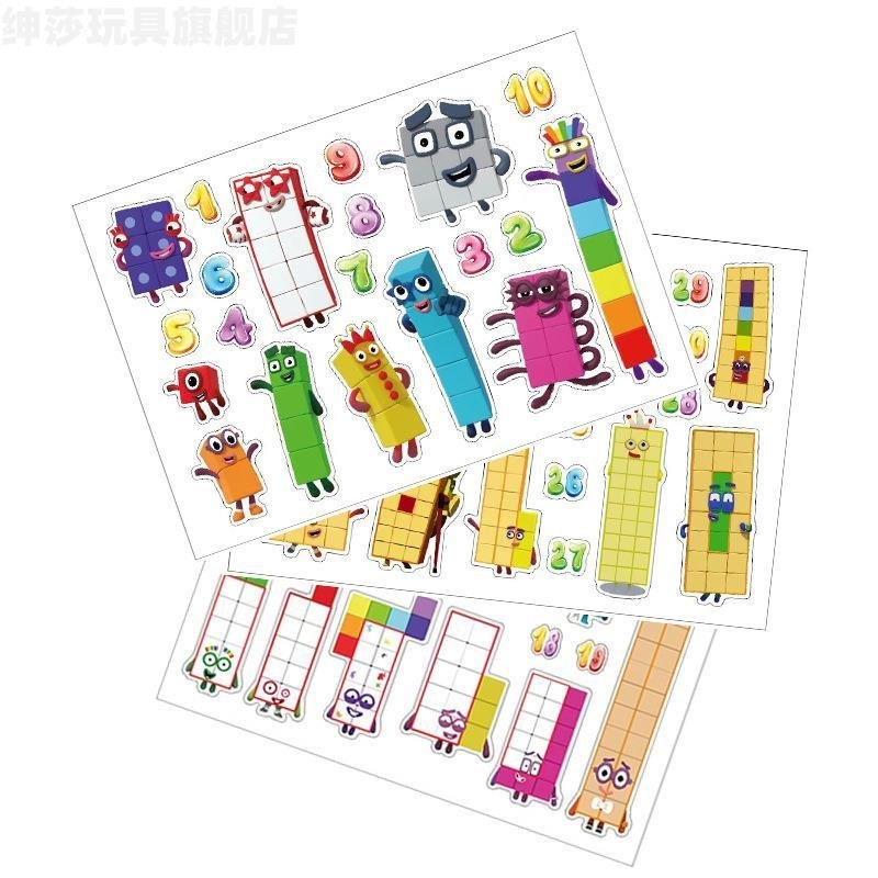 Numberblocks Stickers Number Block Emoji Stickers Decorative Stickers ...