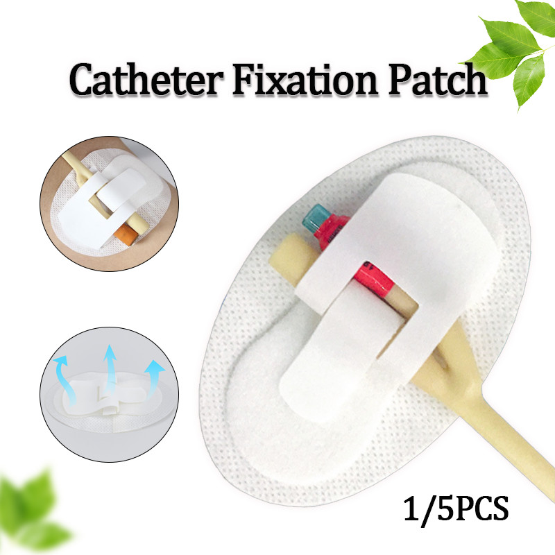 1/5PCS Catheter Fixation Patch Drainage Catheter Fixation Device Single ...