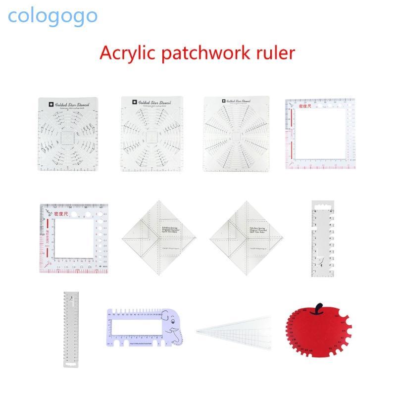 COLO Acrylic Patchwork Ruler Quilting Ruler Sewing Ruler Cutting Ruler ...