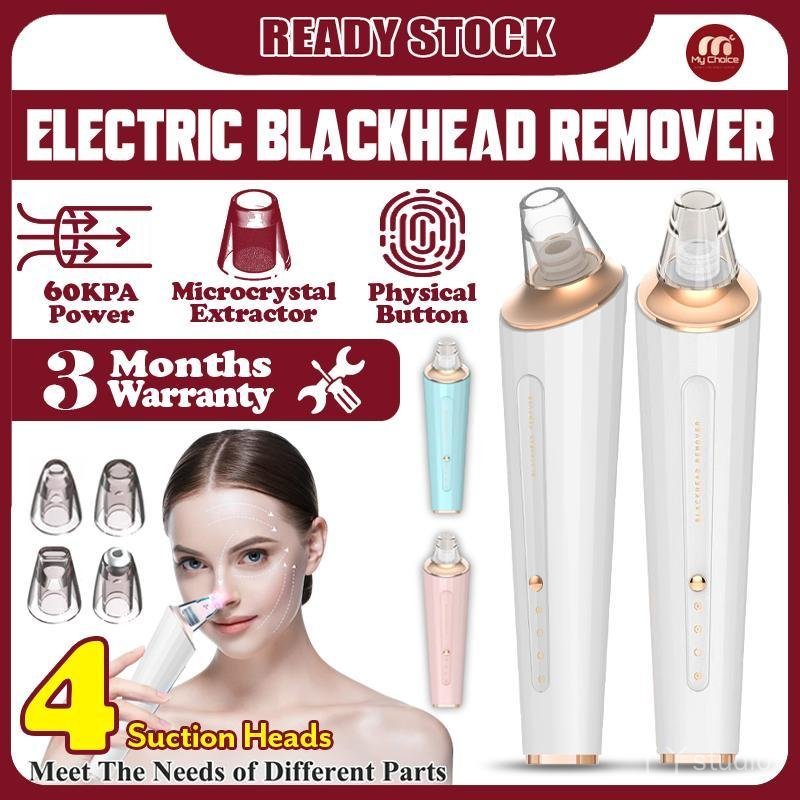 Electric Rechargeable Blackhead Remover With 3 Level Suction Adjustable ...