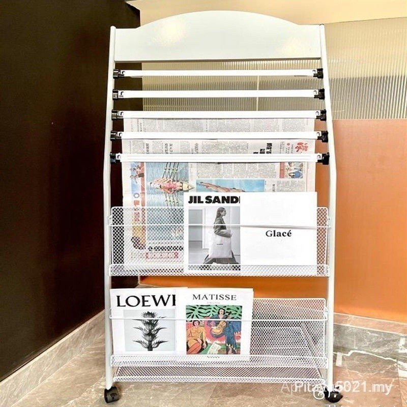Iron Newspapers Rack the Newspaper Stand Magazine Rack Book Shelf ...