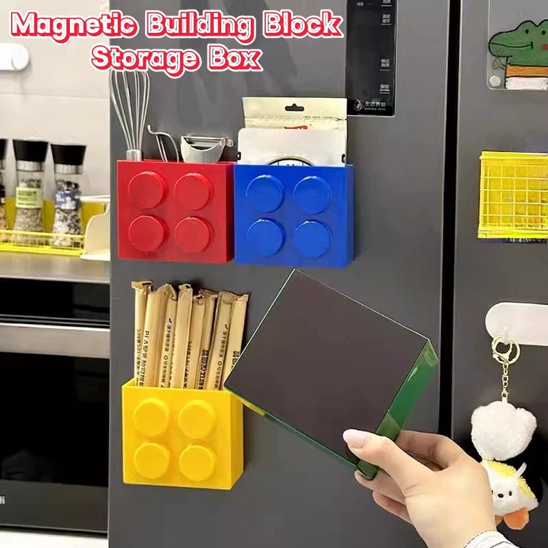 Building Blocks Refriger Atorstorage Rack Magnetic Wall-mounted Storage ...