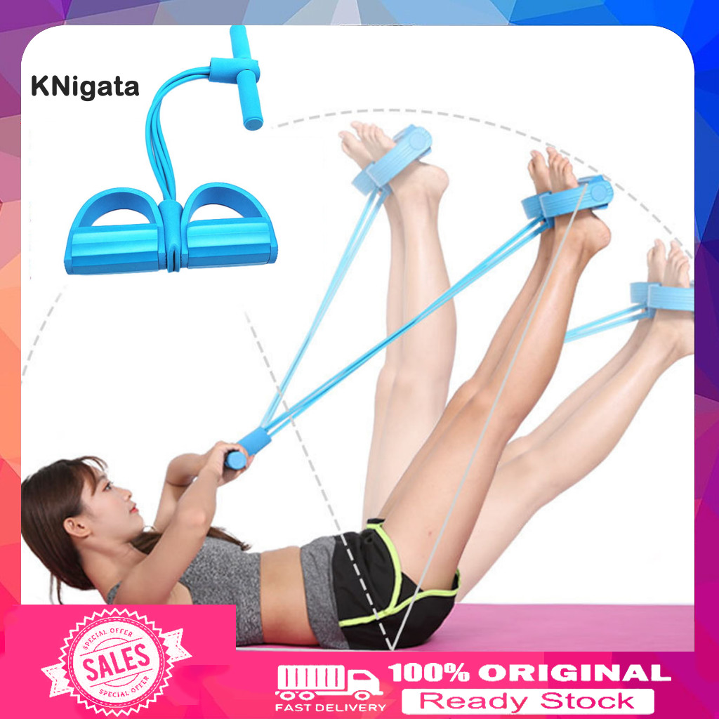 [Ready stock] The 4-tube pedal exercise rope is made of environmentally ...