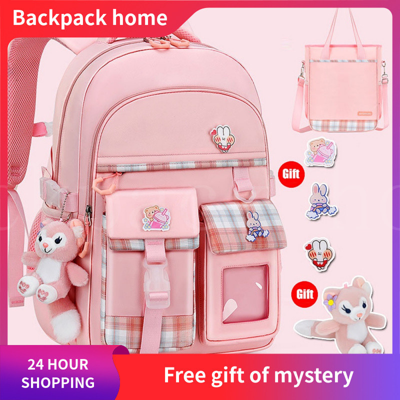 New schoolbag girls schoolbag primary school schoolbag grades 1-6 to ...