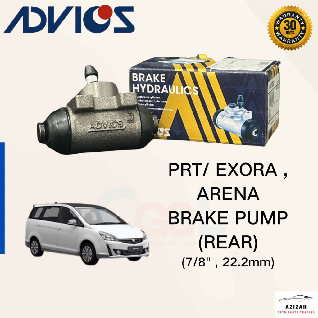 Aisin Advics Brake Pump Wheel Cylinder Rear Left Right Exora Arena (7/8 ...