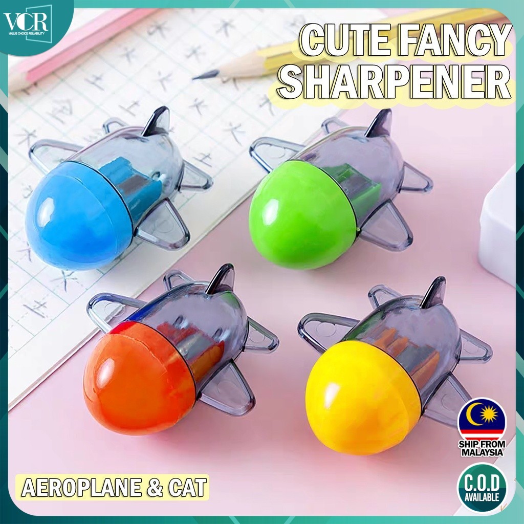 VC Art Fancy Mini Aeroplane / Animal Sharpener / Pengasah Pensil Toys ...