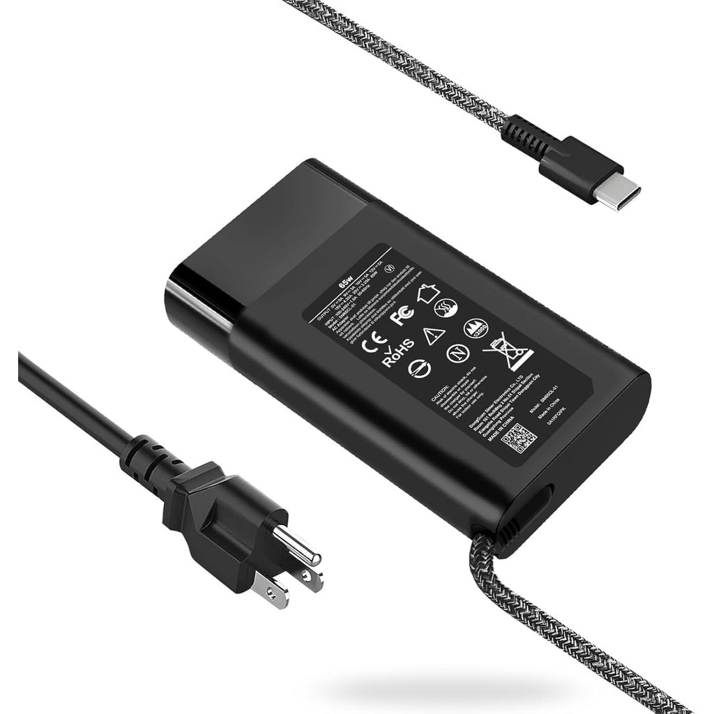 Penggantian Pengecas Komputer Riba USB C Slim HP 65W Baharu SiKER untuk ...