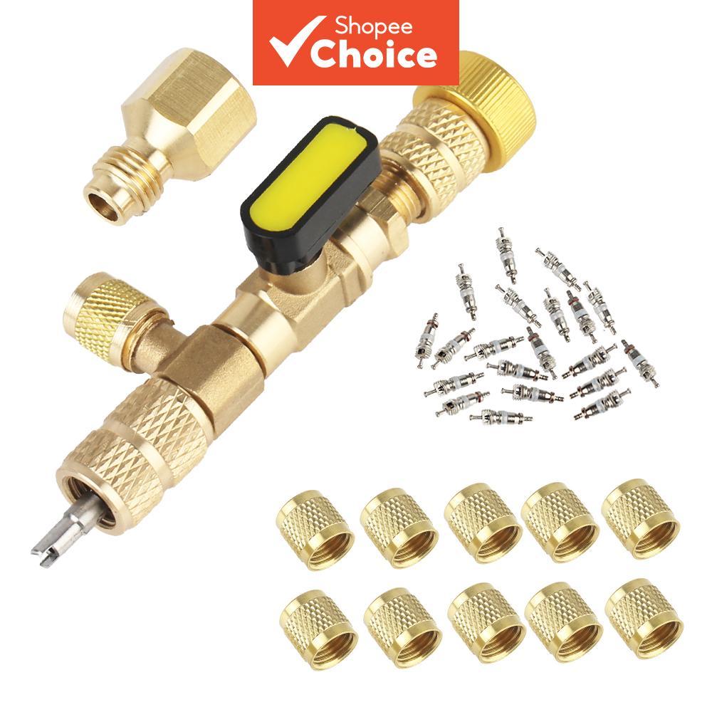 Air Conditioning Line Repair Tools for R22 R410A R404A R407c Valve Core ...
